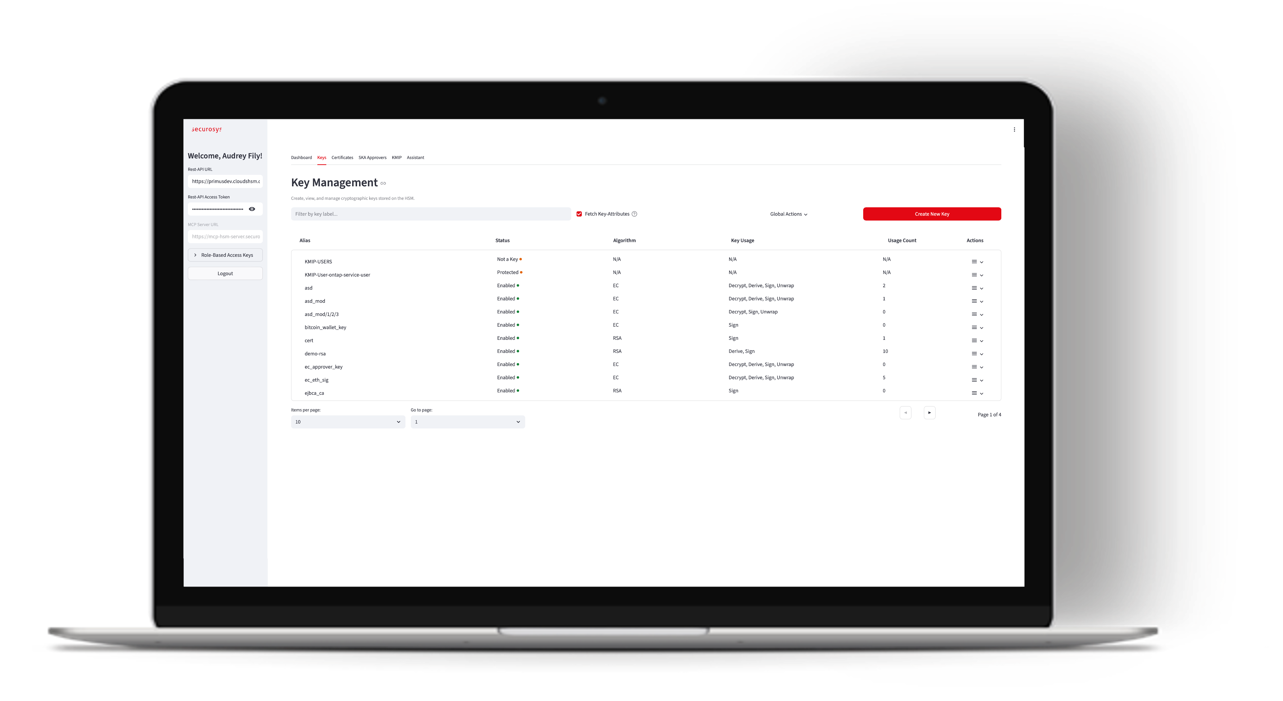 KMS-GUI-Key Management