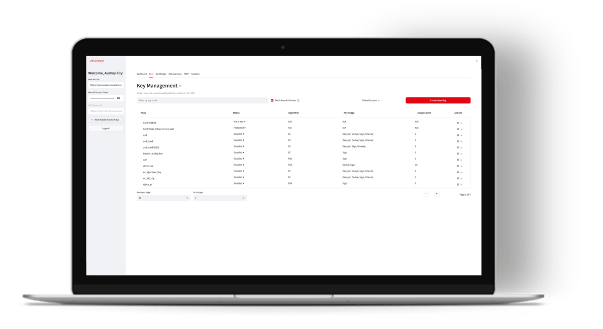 KMS-GUI-Key Management