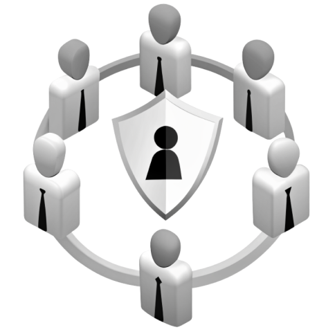 icon-people-circle-shield-b&w