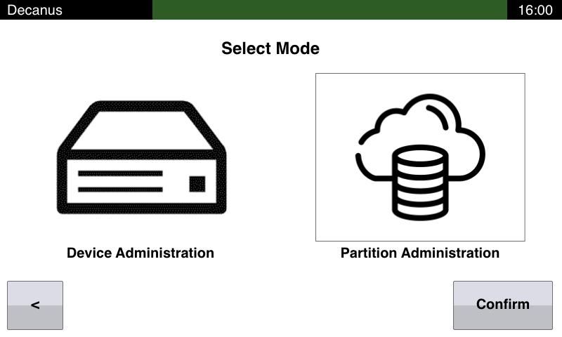 Decanus_device admin settings